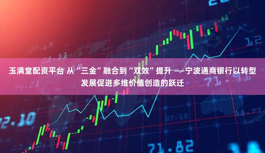 玉满堂配资平台 从“三金”融合到“双效”提升 ——宁波通商银行以转型发展促进多维价值创造的跃迁